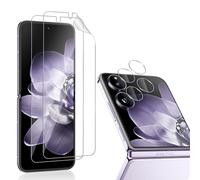 QULLOO 2 Pièces Protection D'écran Film pour Xiaomi Mix Flip avec 2 Pièces Protecteur de Caméra Verre Trempé, TPU Film Protection Écran, Sans Bulles, facile à installer