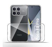 QULLOO Coque pour Xiaomi Poco F8 Pro, Ultra Transparent Étui de Protection en Silicone Antichoc, Clair Mince Souple TPU Housse Case, Anti-Rayures Anti-Collision Protection