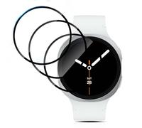 QULLOO Film de Protection D'écran pour Samsung Galaxy Watch 9/8 40mm, 3D PAMM Film, Flexion Libre, 3 Pièces Clair Anti-Rayures Protecteur D'écran Films, HD Ultra Transparent, Facile à Installer