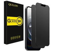 QULLOO Lot de 2 films de protection d'écran de confidentialité pour iPhone 17e/16e en verre trempé anti-espion, dureté 9H, anti-rayures, anti-regards
