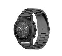 QULLOO Noir Bracelet Compatible avec Xiaomi mi Watch/Mi watch color/Watch S1 / Watch S1 Active/Watch 2/2 Pro/Watch S3, 22MM Ajustable en Acier Inoxydable Métal Remplacement Sport Bracelets