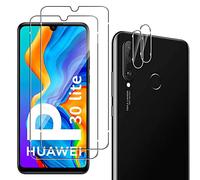 QULLOO Verre Trempé Huawei P30 Lite/Huawei P30 Lite XL Protecteur d'écran Film Protection en Verre trempé écran protecteur Ultra résistant Glass Screen Protector pour P30 Lite / P30 Lite XL