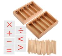 QUMIIRITY 1 Ensemble Boîte à Fuseaux Montessori Éducatif de Jouets Mathématiques pour Garçon Fille Outils Apprentissage Interactifs pour Renforcer la Compétences Mathématiques Maison