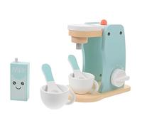 QUMIIRITY 1 Ensemble Machine à Café Bois pour Garçon Fille de Cuisine Éducatif Ensemble de Simulation pour Garçons et Filles Développe Créativité et Compétences Sociales