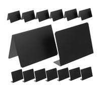 QUMIIRITY 12 Pièces Mini Ardoises Craie Panneaux de Table Effaçables pour Mariage Fête Restaurant Ardoise Noire pour Messages Numéros de Table et Étiquettes de Prix