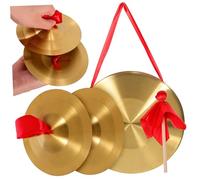 QUMIIRITY 1ensemble Gong Cuivre Avec Cymbales Instrument De Percussion Pour Écoles Et Performances Musiques Traditionnelles