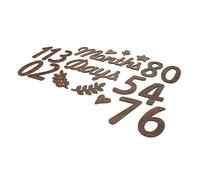 QUMIIRITY 1ensemble Signes Mensuels Bois Pour Accessoires Photo Bois Pour Célébration De Naissance Décoration De Fête Anniversaire Et Souvenir De Moments Importants