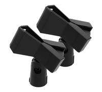QUMIIRITY 2 pièces Support de Microphone avec Clip Réglable et Vis pour Microphones Sans Fil Accessoire Pratique pour Enregistrement et Performances