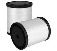 QUMIIRITY 2 rouleaux Fil Nylon Robuste pour Construction et Maçonnerie Corde Tressée Multibrins Résistante à Usure Légère pour Jardinage Bricolage et Travaux Extérieurs Lot