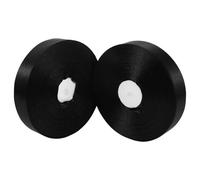 QUMIIRITY 2 Rouleaux Ruban Satin Polyester Noir pour Emballage Cadeau Décoration Bouquet et Loisirs Créatifs DIY