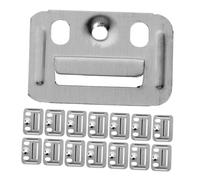 QUMIIRITY 200 pièces Integrated Wall Panel Clamps In Stainless Steel With Countersunk Screw Head Design Water-resistant Fixing Pieces For Furniture And Wall Panels