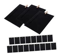 QUMIIRITY 20pièces Cadre Photo Papier Noir Design Créatif pour Décoration De Bureau Et Affichage De Photos pour Mémoires Et Décoration Murale