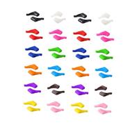 QUMIIRITY 24 paires Lot de Protections Anti-dérapantes pour Lunettes Silicone Coussinets Oreille Confortables Supports Durables pour Branches de Lunettes Taille Large Assortiment Varié