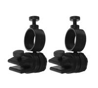 QUMIIRITY 2pcs Clips de Casque pour Phare en Abs Support Lampe Torche pour Casque sans Trou 21-28mm Installation Facile Améliore la Sécurité