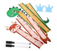 QUMIIRITY 2pièces Règle De Mesure De Hauteur Pour Tableau De Croissance Amovible Avec Animaux Cartoons Pour Décoration Murale De Chambre