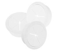 QUMIIRITY 3pièces Cache Câbles De Bureau Plastique De Bouchons Ronds pour Gestion des Câbles Couverture Pratique sur Bureau pour Ordinateurs Et Tables De Travail