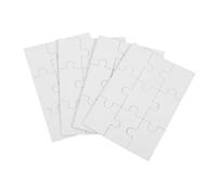 QUMIIRITY 4 Feuilles Puzzle Vierge Bois Sublimation Thermique DIY Créatif pour Jeux et Loisirs Familiaux