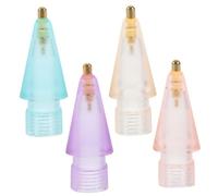 QUMIIRITY 4 Pièces Embouts de Remplacement Colorés pour Stylet Compatible avec Pencil Aiguille Transparente pour Écriture et Dessin