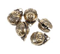 QUMIIRITY 5 pièces Clochettes Rétro pour Animaux de Compagnie Petites Cloches Décoratives et Sonores Pendentifs Grelots pour Colliers de Chiens et Chats