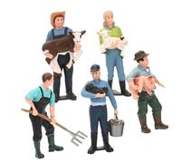 QUMIIRITY 5 Pièces Figurines Miniatures de de Modèles Réalistes pour Décoration de Table et Jeux Éducatifs Jouets pour Garçon Fille Décor de Bureau et Accessoires de Ferme