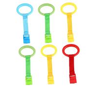 QUMIIRITY 6pièces Anneau De Traction Pour Lit De Garçon Fille Outil Apprentissage De Marche Pour Garçon Fille Support De Sécurité Pour Berceau Anneau De Préhension Pour Chambre De Poignée Po