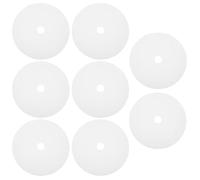 QUMIIRITY 8pcs Feuilles Rondes de Déshydrateur en Silicone Réutilisables, Résistantes la Déchirure, Tapis de Séchage Alimentaire Blanc pour Fruits et Viande