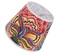 QUMIIRITY Abat Jour Floral Tissu pour Lampe de Table Décoration pour Chambre et Salon Design Original Compatible avec Éclairage Suspendu Table