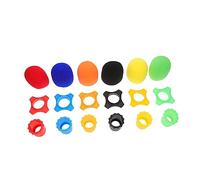 QUMIIRITY Accessoires pour Microphones Bonnet Mousse Anneaux Antidérapants Silicone et Manchons de Protection Bleu Rouge Orange Noir Vert Jaune