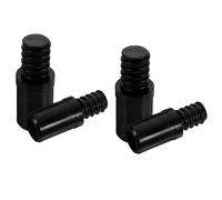 QUMIIRITY Adaptateur pour Manche de Balai en Plastique Noir, Embout Fileté à Vis, Design Polyvalent, Installation Rapide, Lot de 4 Pièces pour Réparation et Remplacement