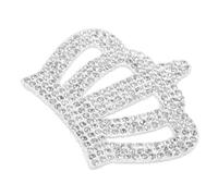 QUMIIRITY Autocollant Décoratif Couronne En Strass 3d En Cristal Compact Auto-adhésif Pour Voiture Femmes Décoration Voiture Stickers Brillants Multifonction