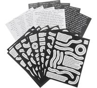 QUMIIRITY Autocollants Décorations Créatives pour Vintage Papier Scrapbooking en 16 Feuilles Colorées Style Rétro Unique pour Collages et Journaux