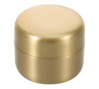 QUMIIRITY Boîte à Pilules Étanche Acier Inoxydable Récipient Compact Rond Scellé Pilulier Portable pour et Objets Précieux Petite Boîte de Rangement de Poche pour Voyage