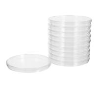 QUMIIRITY Boîtes de Petri Grosse Capacité en Plastique Transparent Lot de 10 14,3 Cm avec Couvercles pour Culture et Expériences Scientifiques en Laboratoire