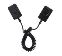 QUMIIRITY Chaîne antivol avec télécommande Câble antivol multifonction Émetteur à distance réutilisable Support de télécommande Support mural pour télécommande TV ABS Noir