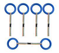 QUMIIRITY Corde de Marche Sécurité pour Garçon et Filles Poignées en Plastique et Polyester, 6 Pièces, pour Promenades en Extérieur et Maternelles, Évite les Pertes