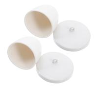 QUMIIRITY Creuset en Porcelaine 70ml avec Couvercle, Creuset en Céramique Haute Température pour Laboratoire Chimique, Prévention de L'évaporation, Lot de 2 Pièces