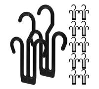 QUMIIRITY Crochets à Chaussures en Plastique Noir Épais 20 Pcs - Porte-Sandales Suspendu Mural pour Rangement Intérieur et Extérieur, Séchoir à Pantoufles Polyvalent pour Maison et Commerce