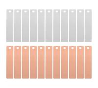 QUMIIRITY de Bandes de Cuivre et Zinc Matériau Réutilisable Haute Stabilité et Sécurité pour 30 Paires pour Expériences Scientifiques et Activités