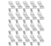 QUMIIRITY de Support D'étagère Pack de 20 Pièces 20 Clips en Métal Argenté Fixation Réglable Résistante la Déformation pour Meubles de Bureau Cuisine pour Bibliothèque et Armoire