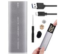 QUMIIRITY Disque Dur Externe Portable Ngff Nvme Boîtier De Stockage avec Câble Type-c pour Transfert Rapide De Données Compatible avec Ordinateurs Portables Et Smart TV