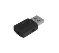 QUMIIRITY Émetteur Récepteur Audio USB sans Fil 5.0 Mini Adaptateur pour Écouteurs Casques, pour TV Smartphone Pc, Compact Portable Noir Indicateur LED