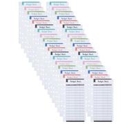 QUMIIRITY Feuilles de Budget Papier 36 Pcs Six Couleurs, Perforées pour Classeur Budgétaire, Document de Budget Quotidien Portable pour Suivi des Dépenses et Gestion des Finances