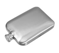 QUMIIRITY Flasque en Acier Inoxydable Mat 170 Ml Petit Format Portable, Bouteille de Poche pour Whisky et Alcool, pour Voyage, Randonnée et Activités Plein Air