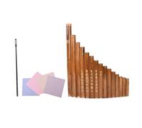 QUMIIRITY Flûte de Pan Bambou pour Débutant Instrument Traditionnel Éducatif pour Apprendre Couleur Aléatoire Style Aléatoire