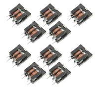 QUMIIRITY Lot de 10 Filtres de Mode Uu9.8, Inductance de Filtre à Pas de 9,8 Mm, Composant Passif en Plastique et Métal Anticorrosion, Haute Capacité de Courant pour Applications