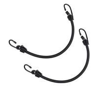 QUMIIRITY Lot de 2 Cordes Élastiques 40 CM avec Crochets Métalliques Sangles de Fixation Résistantes pour Bagages Attache de Tente Polyvalente pour Camping et Transport Sécurisé