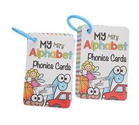 QUMIIRITY Lot De 2 Jeux De Mots pour L'Orthographe Cartes Mémoire Jeux De Phonétique Appareil d'apprentissage Précoce Cartes Mémoire Cartes De Phonétique Papier