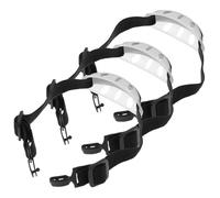 QUMIIRITY Lot de 3 Jugulaires de Casque Réglables en Polyester Élastique, Sangle de Protection du Menton pour Casque de Chantier, Mentonnière Confortable et Adaptée aux Travaux Extérieurs