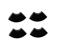 QUMIIRITY Lot de 4 Housses de Protection en Plastique pour Pieds de Table en Épingle à Cheveux Protection Sol Facile à Installer Noir pour Meubles Nettoyage Simple