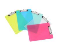 QUMIIRITY Lot de 5 Planches à Clip A4 en Aluminium et Pp pour Organiser Documents Clips, Support pour Écrire Bureau et École